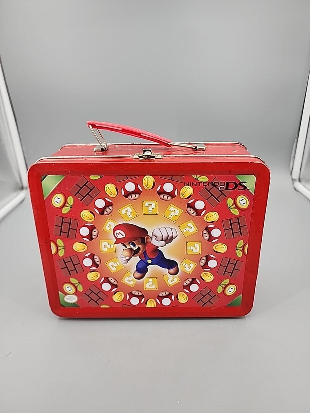 Super Mario Bros Nintendo DS Metal Case Tin Lunch Box Collectible